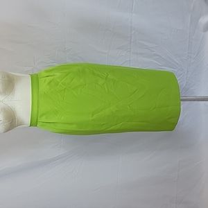 Vintage Plus Size 16 XL Lime Green Pencil Skirt